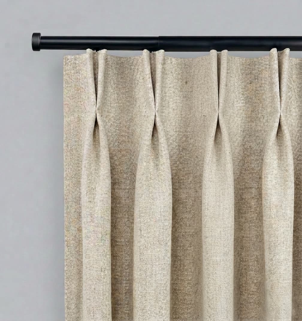 Double Pinch Pleat drapery style