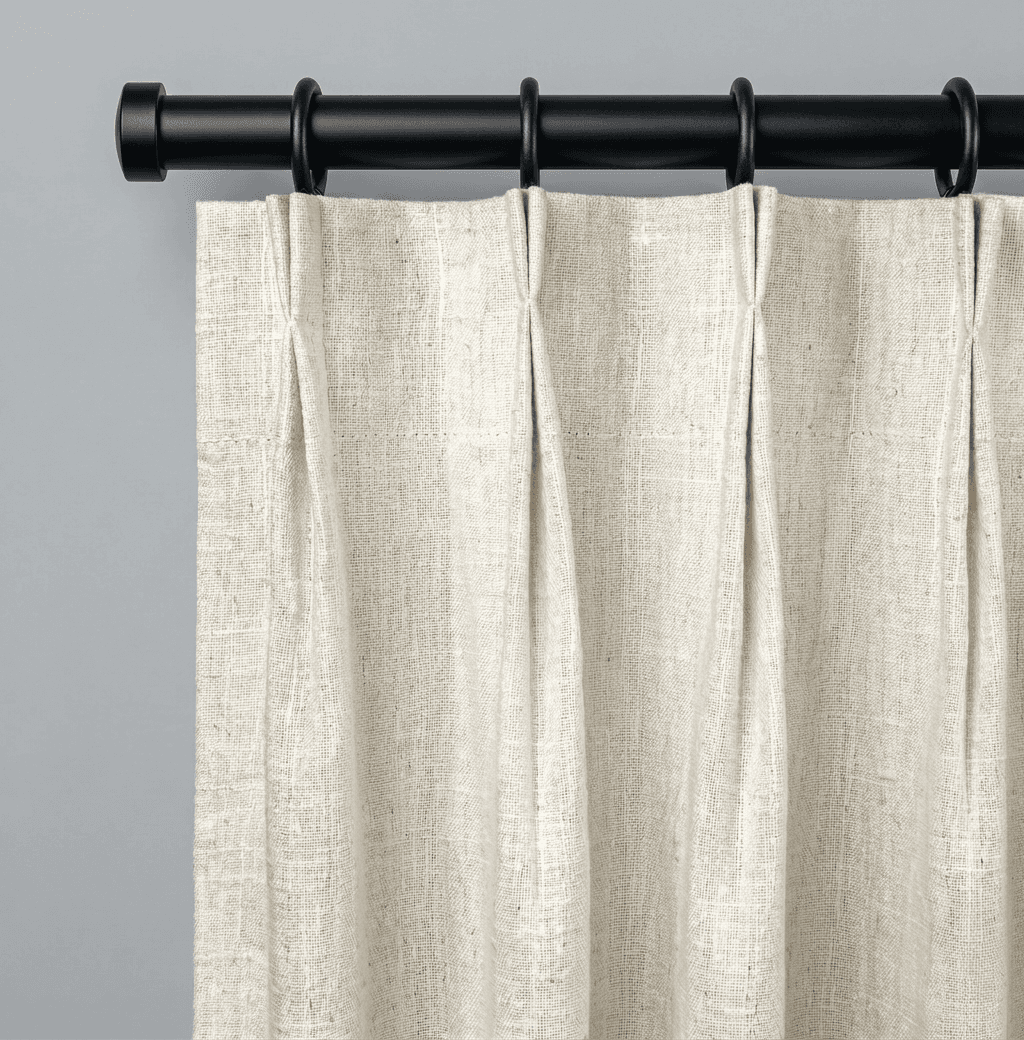 X-Pleat drapery style