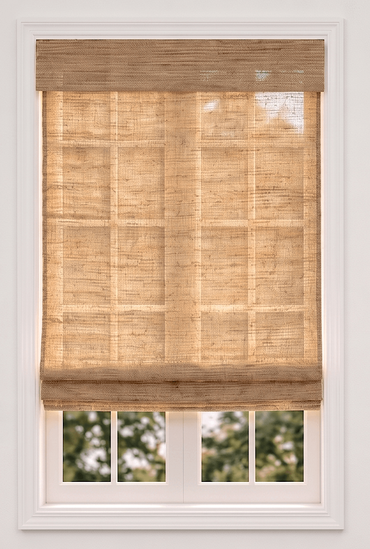 Standard natural shade with 6-inch valance