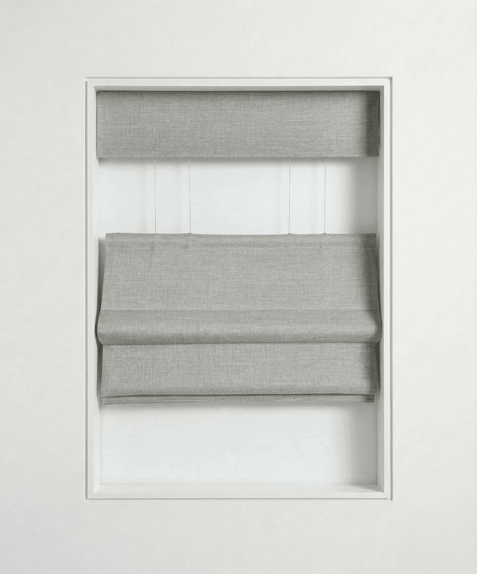 Top Down / Bottom Up Roman shade — adjustable from both ends